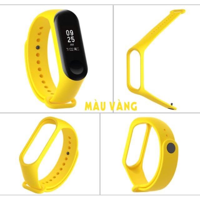 Dây Đeo Cao Su Thay Thế Cho Xiaomi Miband 3 Chất Lượng Cao + cáp sạc