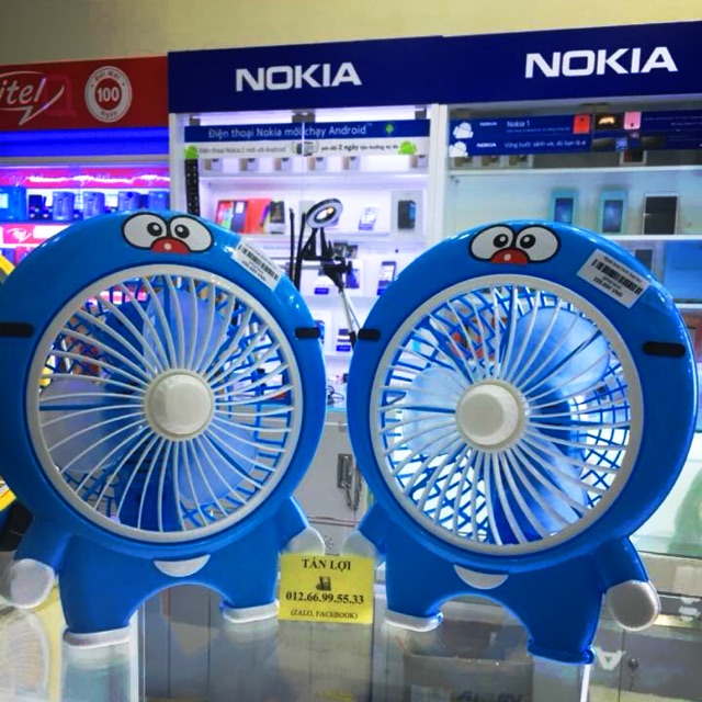 Quạt điện cute doraemon hello kitty. xem kích thước ở ảnh 2