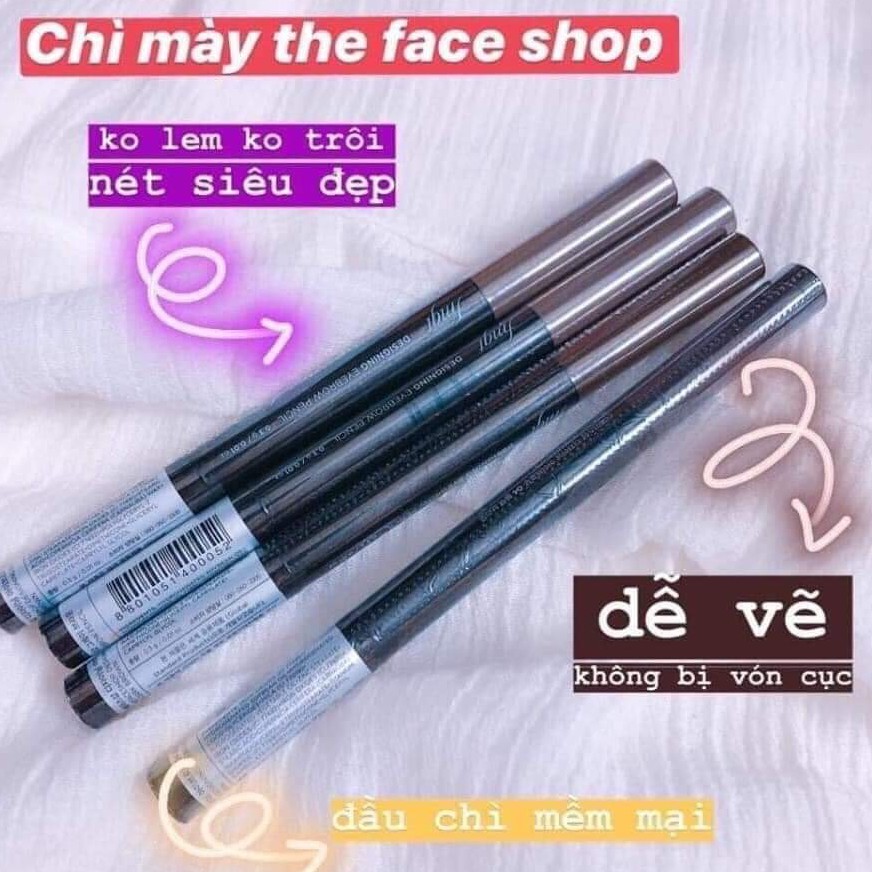 Chì Kẻ Mày 2 Đầu The Face Shop Designing Eyebrow Pencil