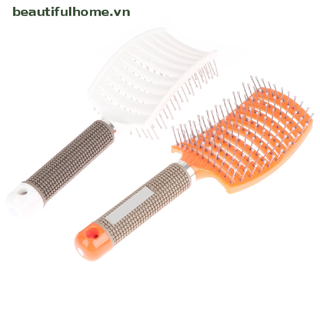 Lược Chải Tóc Răng Cong Mát Xa Da Đầu Chuyên Nghiệp