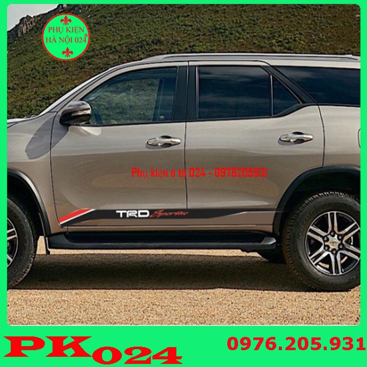 Tem Dán, Tem Decal TRD Sportivo Cho Fortuner 2010-2016 Nhiều Màu