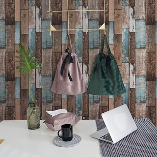 Decal Dán Tường Giả Gỗ Trắng 6m