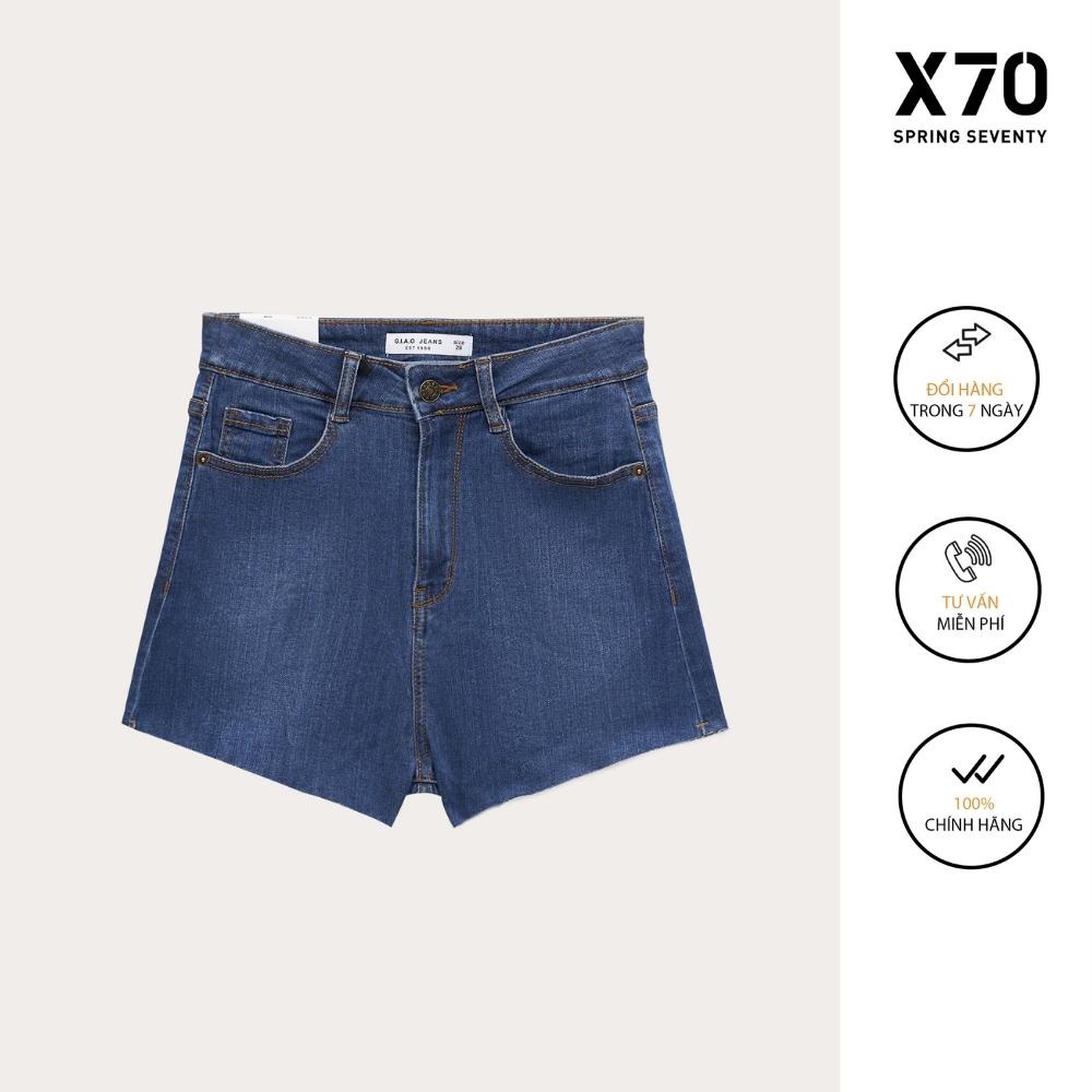Quần Short Jean Nữ Trơn Thiết Kế Thời Trang X70 - 04560010