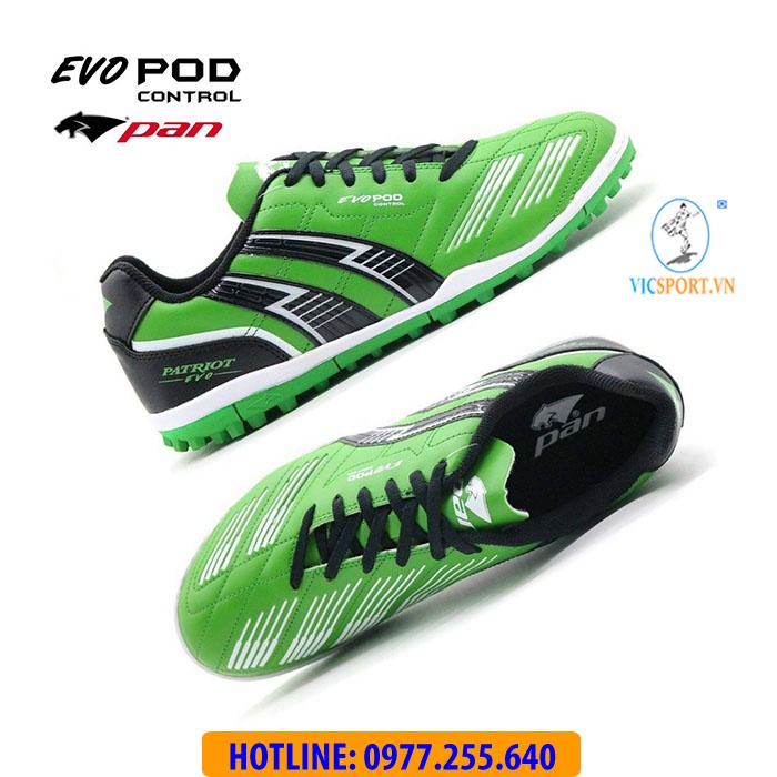 (Tặng Túi Đựng + Vớ) Giày Đá Bóng Pan Thái ĐẾ TF EVO POD CONTROL (Chính Hãng) - Vicsport
