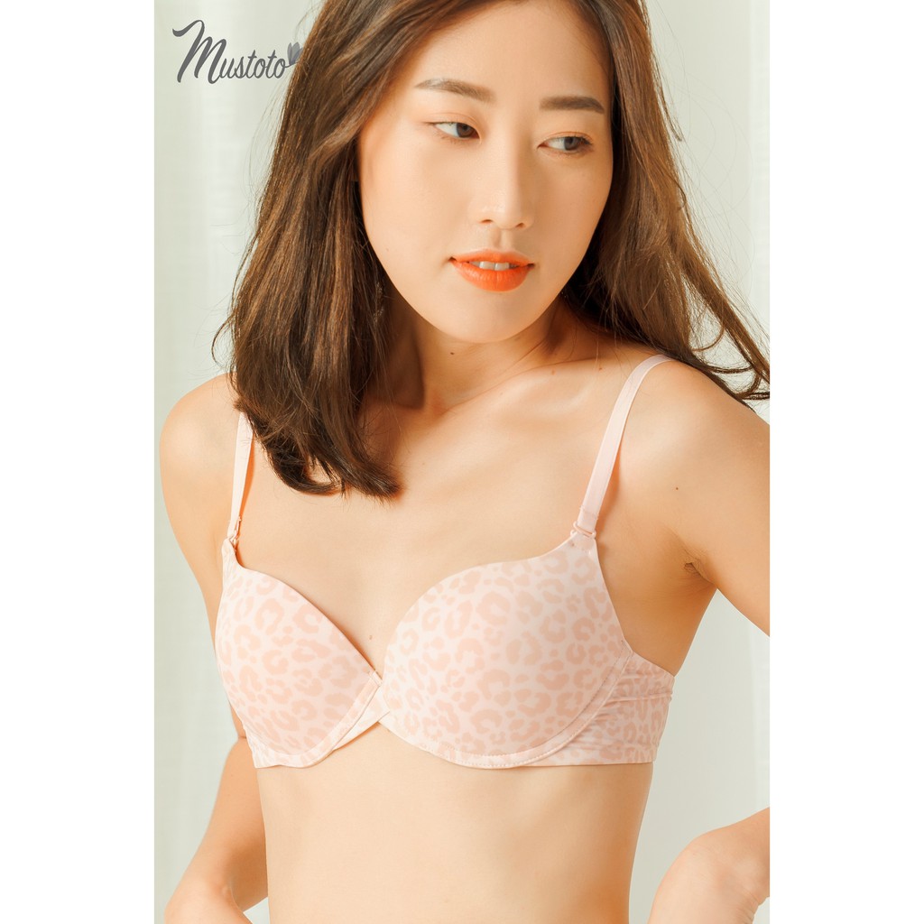 Áo Lót Nữ Trơn Nâng Ngực Có Gọng Mút Vừa 2cm Bra Hop (Mustoto MA26)