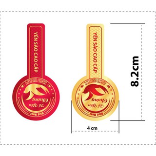 Tem dán niêm phong hủ yến( combo 10 tem)