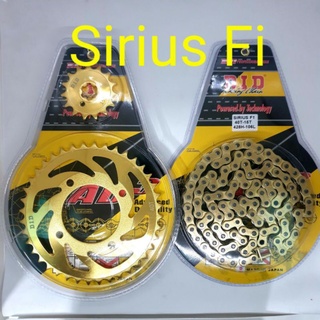 Nhông sên dĩa sirius fi did vàng