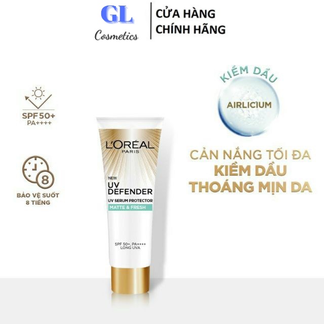 Kem chống nắng L'oreal UV Defender SPF50+ PA++++ (Loreal UV Defender) 15ML