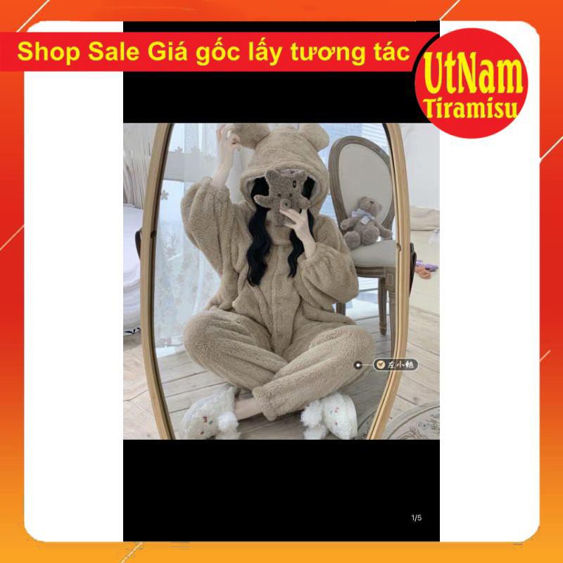 Bộ lông Gấu thêu need sleep có ảnh thật sp🌸Đồ nữ ngủ mùa đông Ullzang phong cách Hàn Quốc | BigBuy360 - bigbuy360.vn