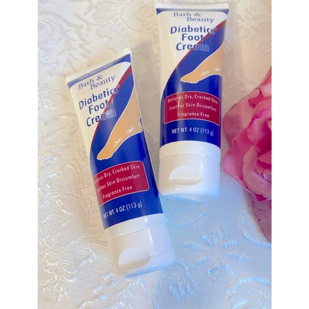 Kem giảm nứt nẻ khô da gót chân dùng được cho người bị tiểu đường Bath&Beaty Diabetics' Foot Cream - EDS Hàng Mỹ