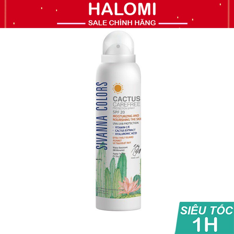 Xịt Chống Nắng Sivanna trang điểm toàn thân Sivanna Colors Cactus Carefree Protection Spray 150ml