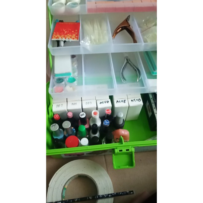 Cốp nhựa đựng đồ nail 3 ngăn , 3 tầng