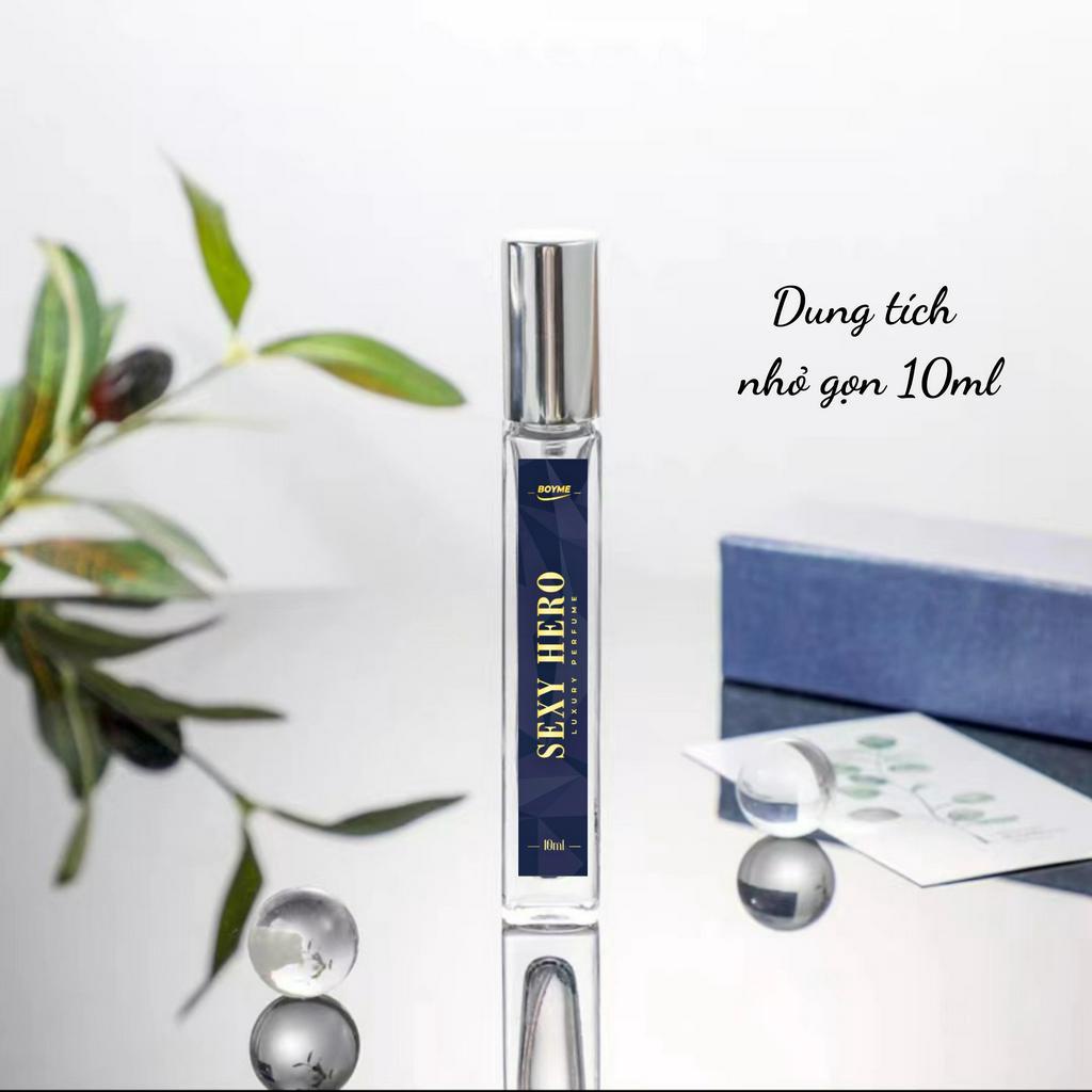 Nước Hoa Nam Chính Hãng Thơm Lâu SEXY HERO 10ml Lấy Cảm Hứng Từ Nước Pháp Huyền Thoại Hương Thơm Quyến Rũ Sang Trọng