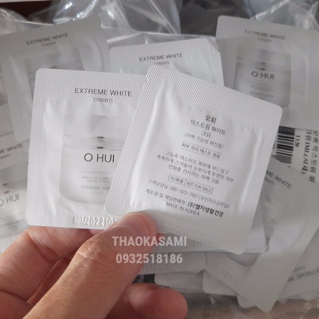 10 Gói Sample Kem Dưỡng Ohui Trắng Extreme White Cream 1ml - Dưỡng Trắng Dưỡng Ẩm Ngăn Lão Hóa