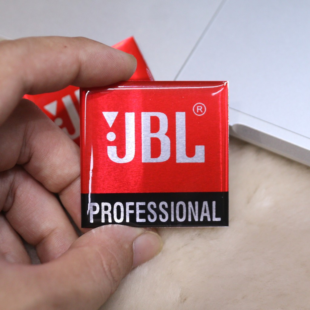 Logo JBL lớn dán thùng loa, loa sub