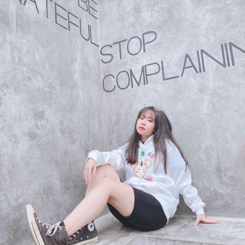 Áo khoác hoodie nỉ Không Xù lông Dành Cho Nam Cho Nữ LOKI SHOP Có Mũ Chất Nỉ Form rộng Unisex Sici Bear | BigBuy360 - bigbuy360.vn