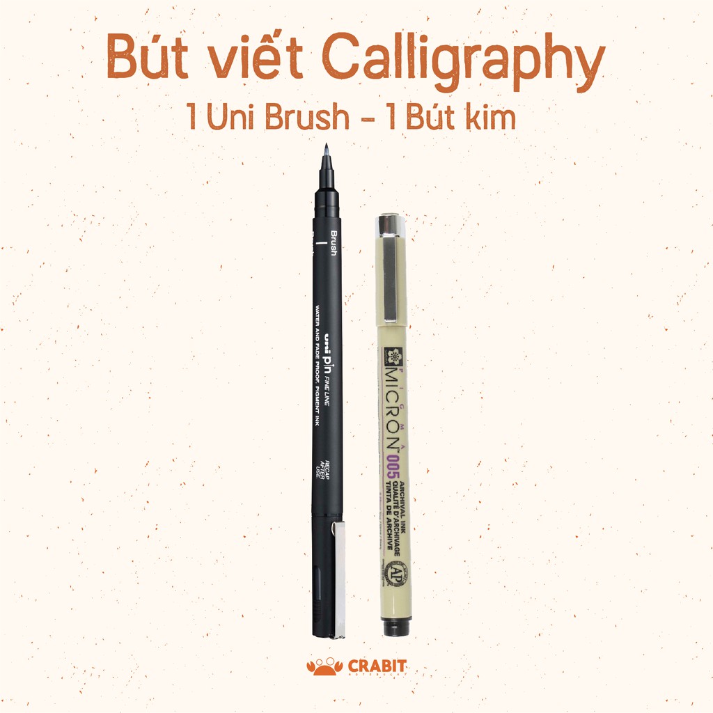 [CRABIT DEAL] Combo 2 bút luyện viết Calligraphy chuyên dụng