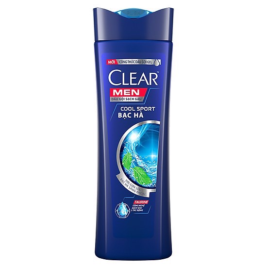 Dầu gội Clear Men Sạch Sâu Cool Sport Bạc Hà 370g (359ml)