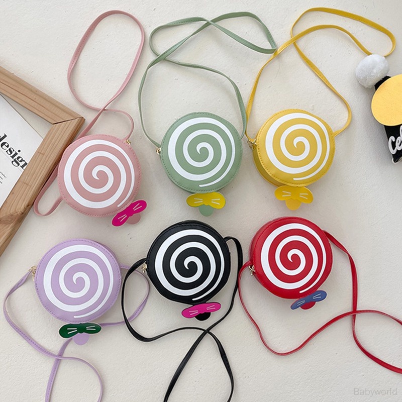 Túi Đeo Chéo mini Hình Kẹo Mút Hoạt Hình Cho Bé