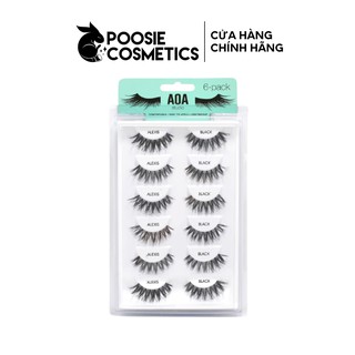 Set lông mi giả từ tóc thật 100% AOA Studio Eyelashes - Alexis 6-Pack