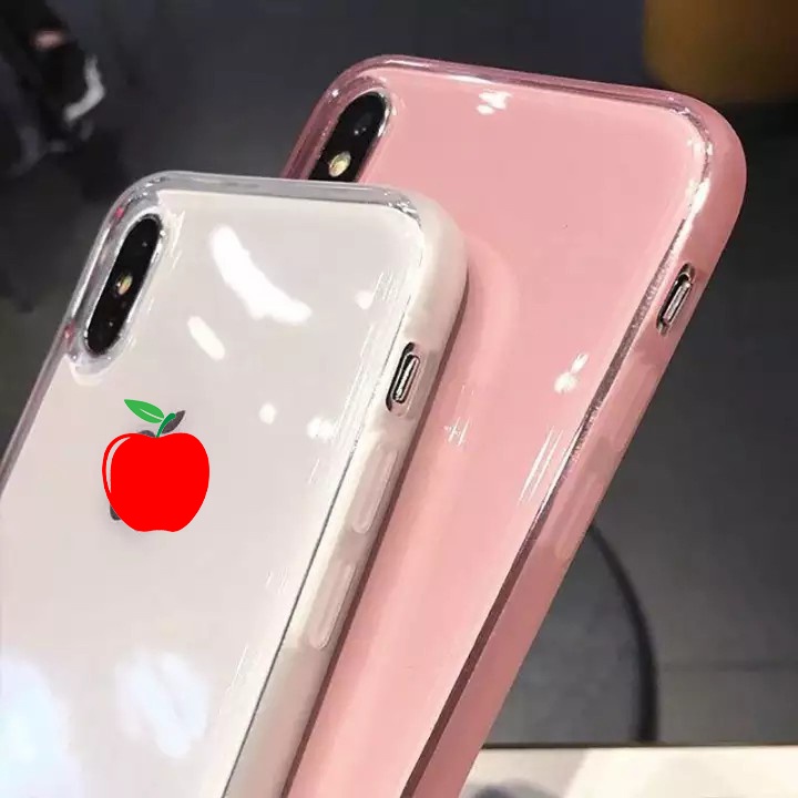 Ốp Lưng Màu Pastel Trong Suốt cho Iphone từ 6 đến 11ProMax ( 3 màu pha - ĐEN TRONG HỒNG ) - ỐP IPHONE