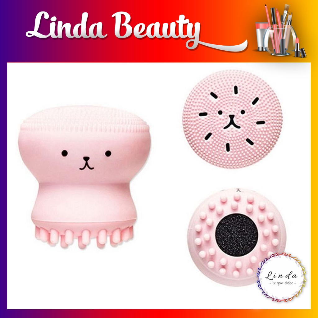 Cọ rửa mặt 2 đầu Silicon Bạch tuộc Hàn Quốc | BigBuy360 - bigbuy360.vn