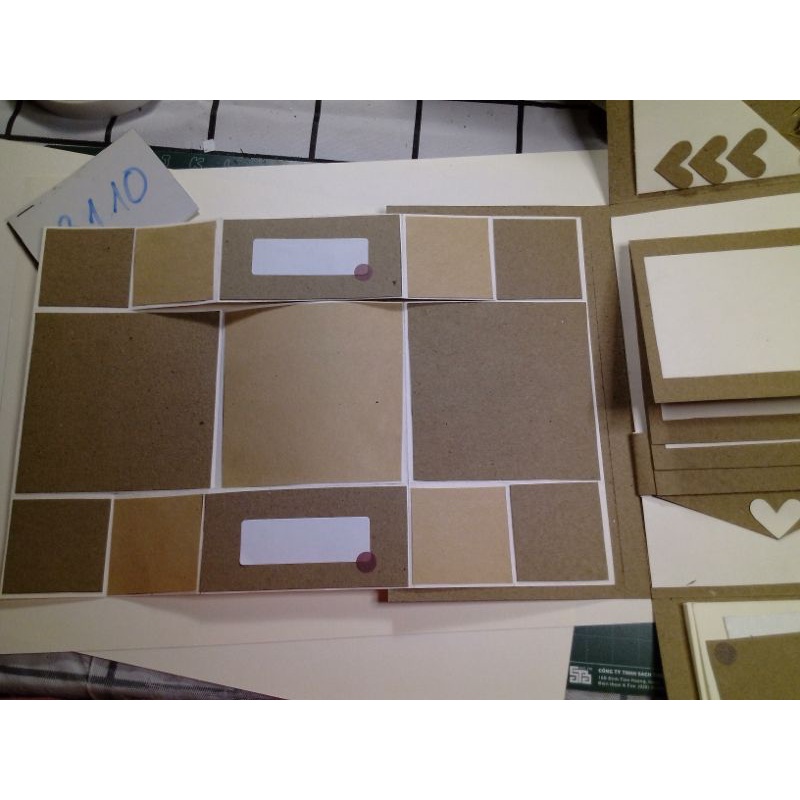 3110 thiệp handmade gắn hình