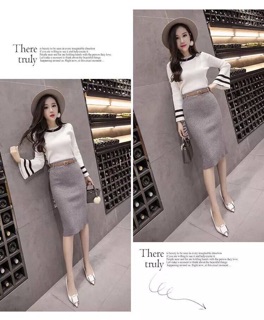 Chân váy len hàng đẹp (kèm belt)