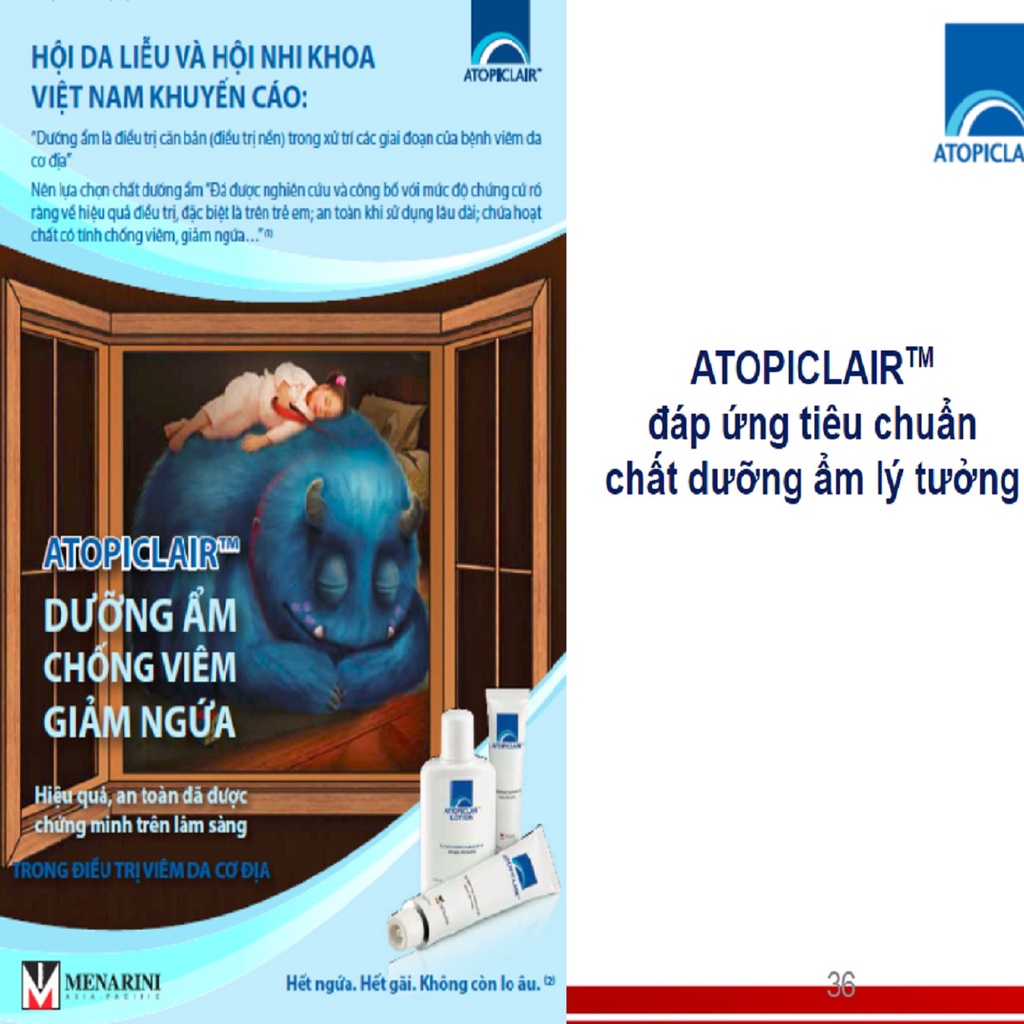 Atopiclair Cream Dưỡng ẩm, giảm ngứa, giảm hăm cho bé Chính hãng