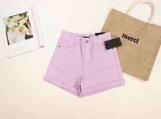 Quần short jean tím hot trend