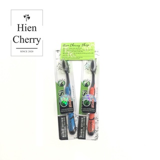 [Bộ 02 Chiếc] Bàn chải đánh răng than tre hoạt tính - Bossi 921 - Công nghệ Hàn Quốc