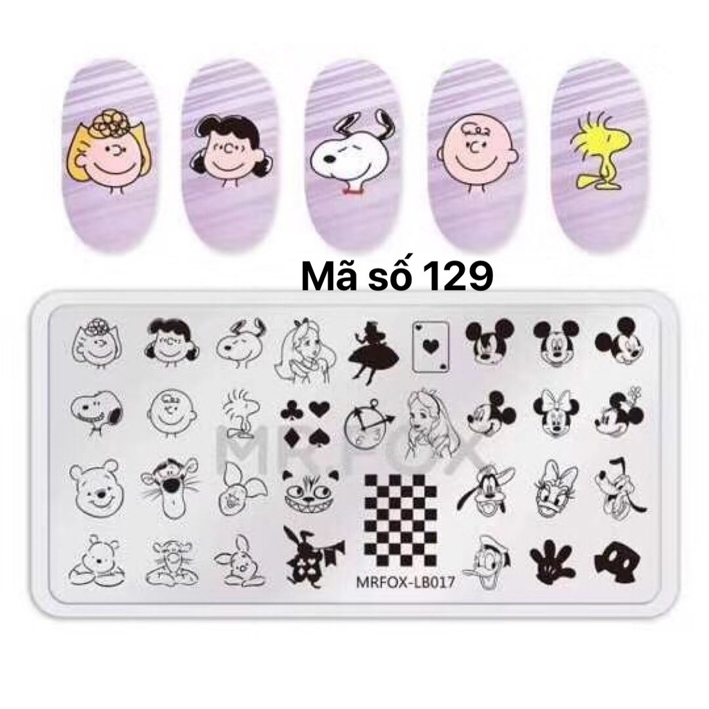 Bảng in mã số 129 ( cần kết hợp với sơn in )