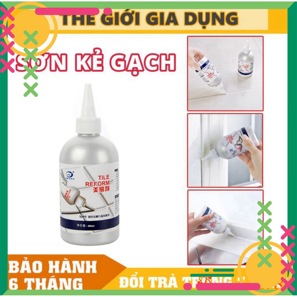 [FREE SHIP] Kẻ gạch, Tái tạo viền gạch Tile Reform - Lọ sơn kẻ chỉ gạch công Nghệ Hàn Quốc(hàng đẹp)