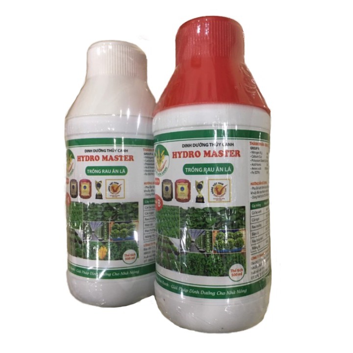 Combo 2 chai Phân bón dinh dưỡng thủy canh HYDRO OPTIMUM cho rau ăn lá | Vạn Tín Store