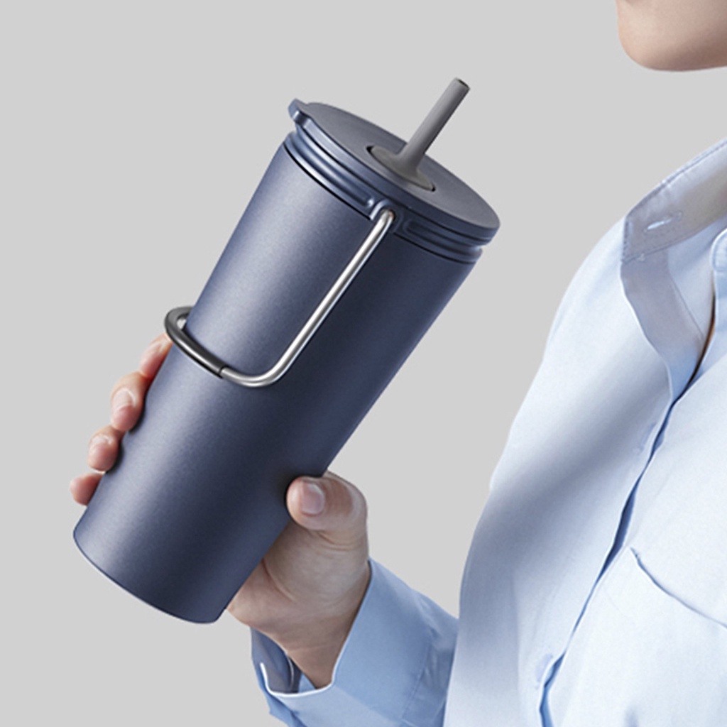 Bình Giữ Nhiệt Lock&amp;Lock Bucket Tumbler Lock&amp;Lock Có Ống Hút LHC4268 Dung Tích 540ml - Nhiều Màu