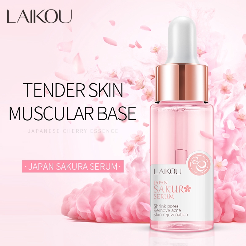 Serum Dưỡng Da Mặt LAIKOU Chiết Xuất Hoa Anh Đào Làm Trắng Trẻ Hóa Làn Da 17ml | BigBuy360 - bigbuy360.vn