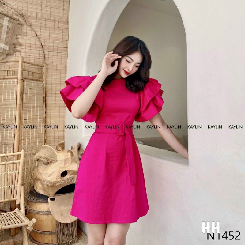 VÁY HỒNG KÈM BELL XINH XẮN
