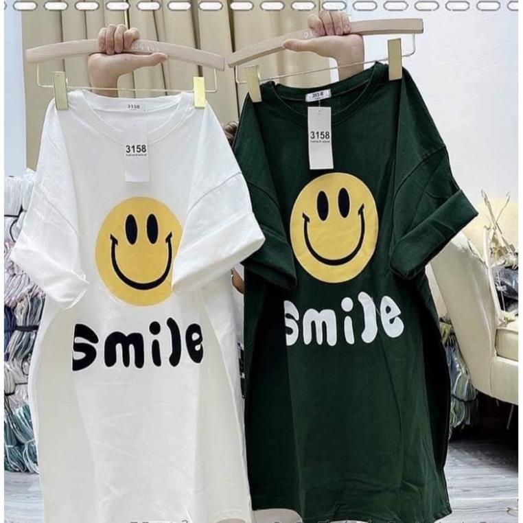 [Rẻ Vô Địch] Áo Phông 3158 Nam Nữ Cotton Khô From Rộng Unisex In Hình Mặt Cười