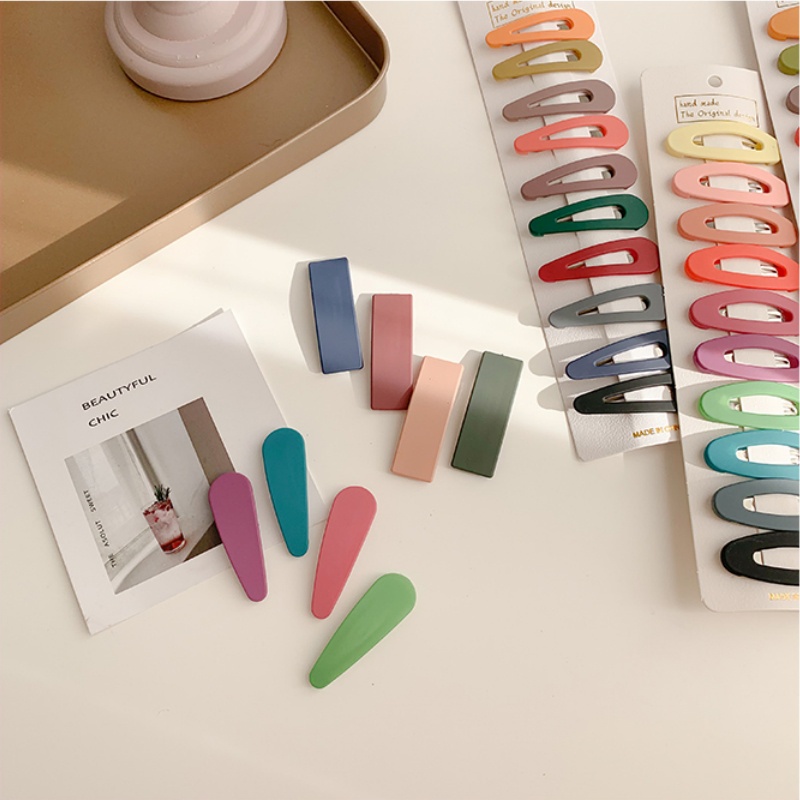 Set 10 Kẹp Tóc Nhiều Màu Sắc Xinh Xắn Cho Bé Gái