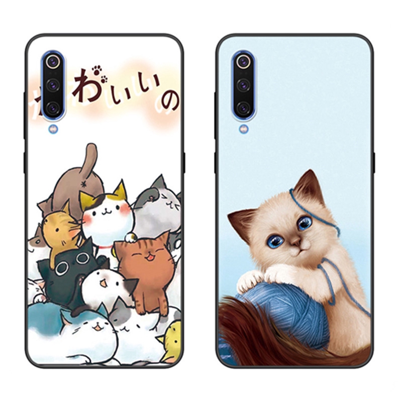 Ốp điện thoại mềm họa tiết mèo đáng yêu cho Samsung Galaxy S22 S21 Plus A02 M02 A03 Note 8 9 10 20 Plus Note 10 Lite J7 J5 J2 Prime J2 J3 J5 J7 Pro J7 Plus C9 Pro J4 J6 J8 Plus 2018