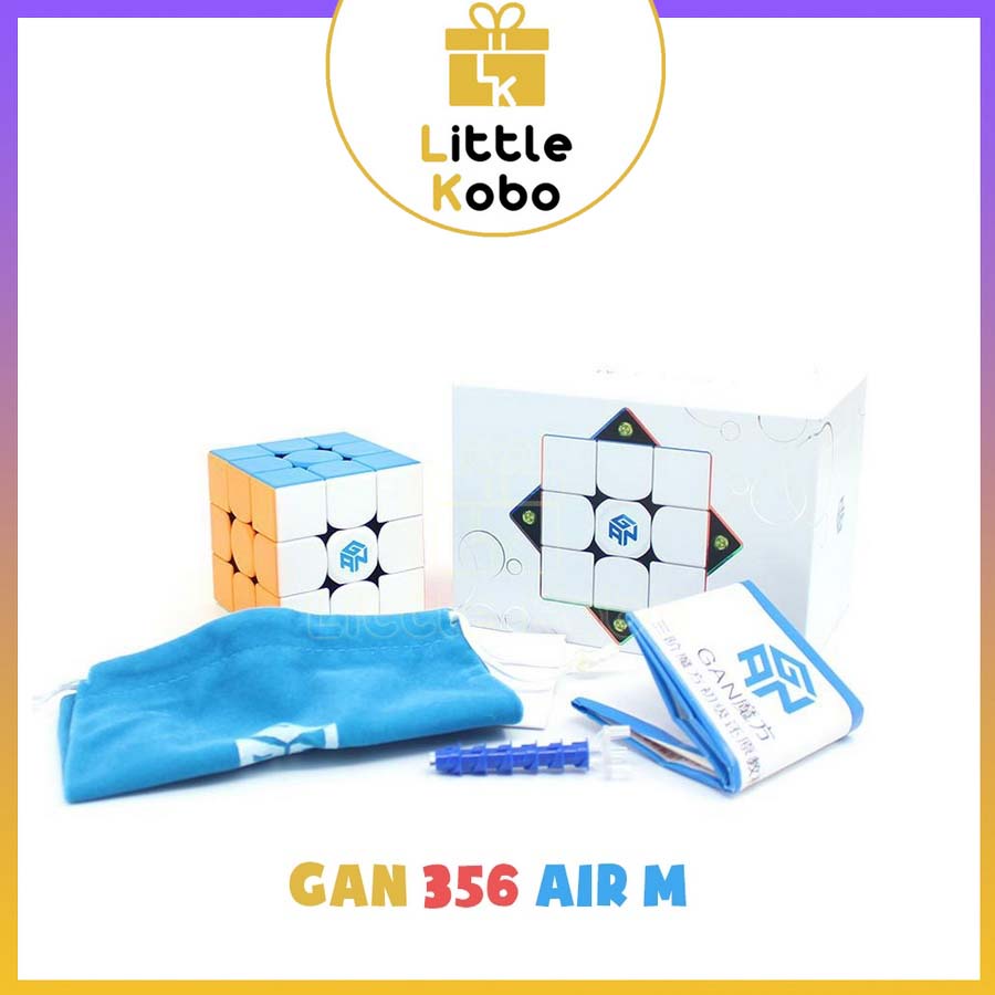 Rubik 3x3 Gan 356 Air M Nam Châm Cao Cấp Gan356 Air M Rubic 3 Tầng Stickerless Đồ Chơi Trí Tuệ Trẻ Em Phát Triển Tư Duy