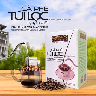 Cà phê phin giấy - Cà phê túi lọc DakMark (hộp 5 gói x 18g)