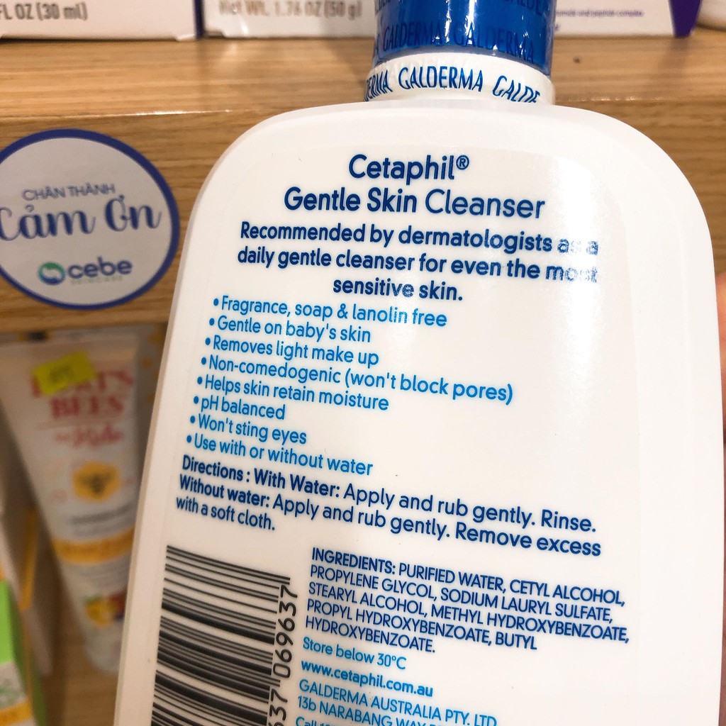 [Hàng Cty] Sữa rửa mặt Cetaphil Gentle Skin Cleanser Face & Body (500mL)