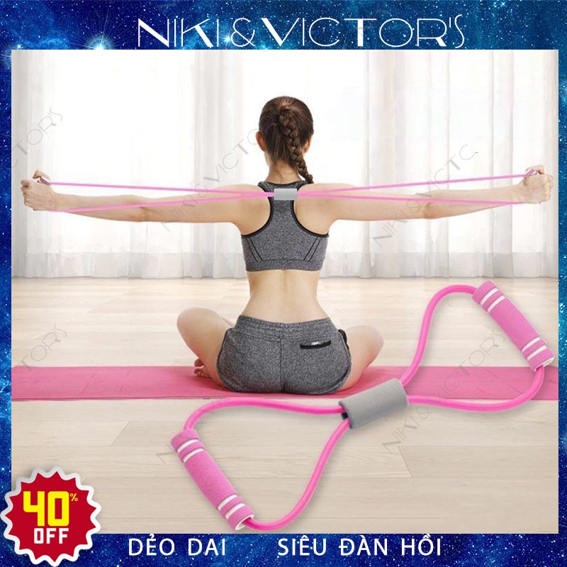 Dây Kháng Lực Tập Yoga Dây Kéo Cao Su Tập Gym Kháng Lực Thể Dục Tại Nhà Cho Nam Nữ Đa Năng Số 8