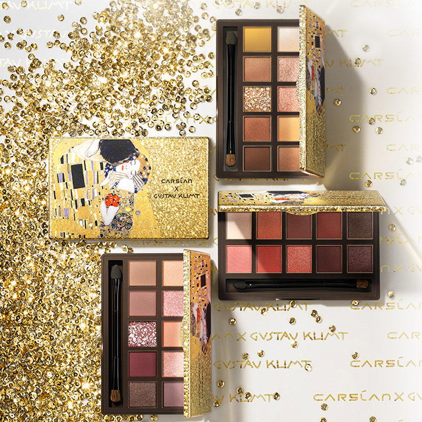 Bảng Phấn Mắt Carslan X Klimt 10 Màu Tông Nhũ Phiên Bản Giới Hạn 12g | BigBuy360 - bigbuy360.vn