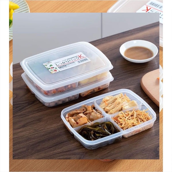 Hộp Bảo Quản Thực Phẩm Đựng Đồ Đồng Chia Ngăn Có Nắp Đậy Nayaka Nhật Bản 710ml