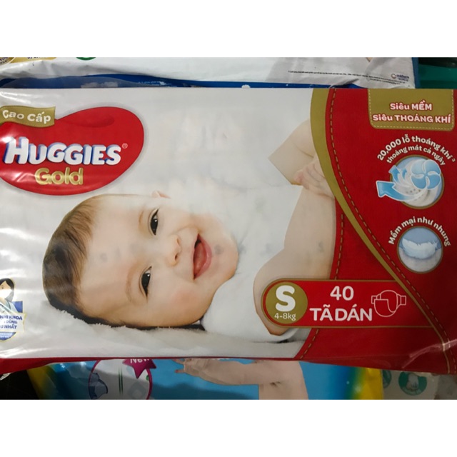 Tã/Bỉm dán Huggies Gold S40 cao cấp