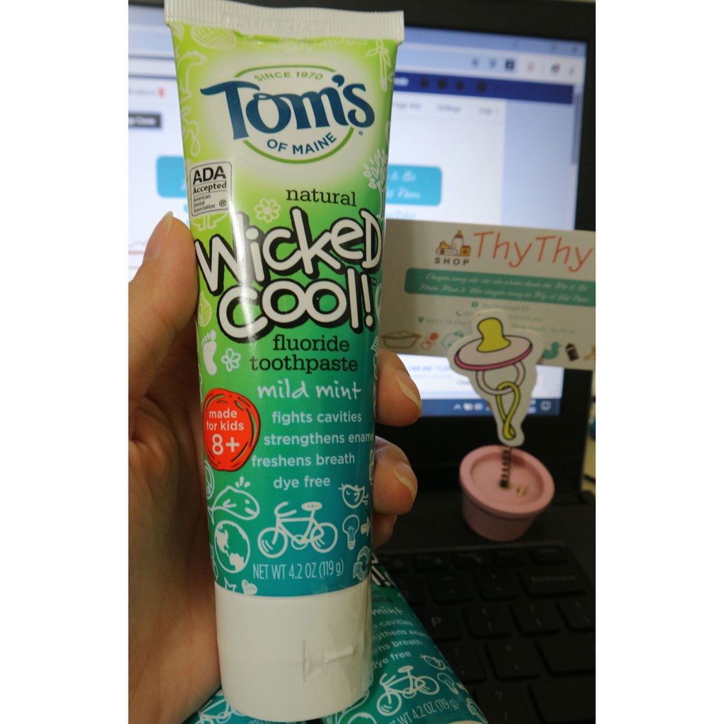 Kem Đánh Răng Cho Bé Tom's Wicked Cool 2y+