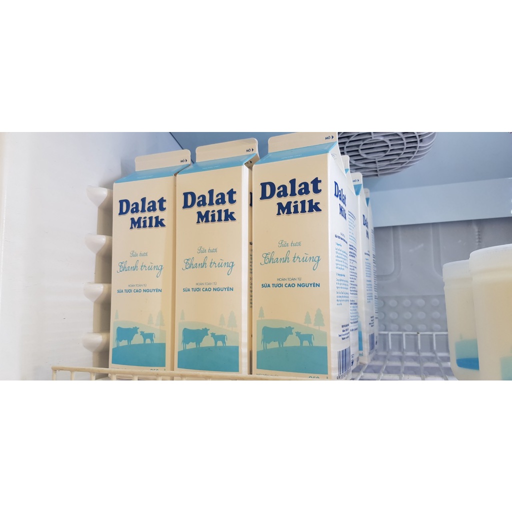 Sữa tươi thanh trùng Dalatmilk không đường 950ml