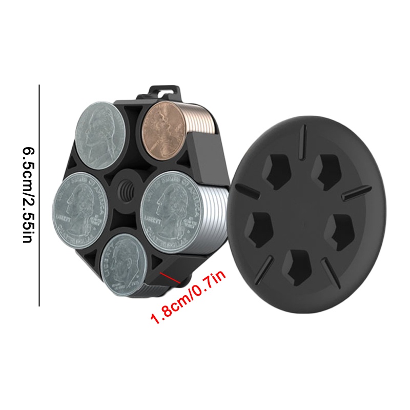 Hộp Đựng Tiền Xu 5 Ngăn Tiện Lợi Cho Xe Ô Tô